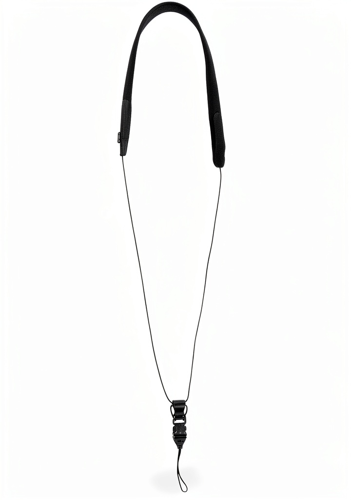 Clarinet neck strap in use