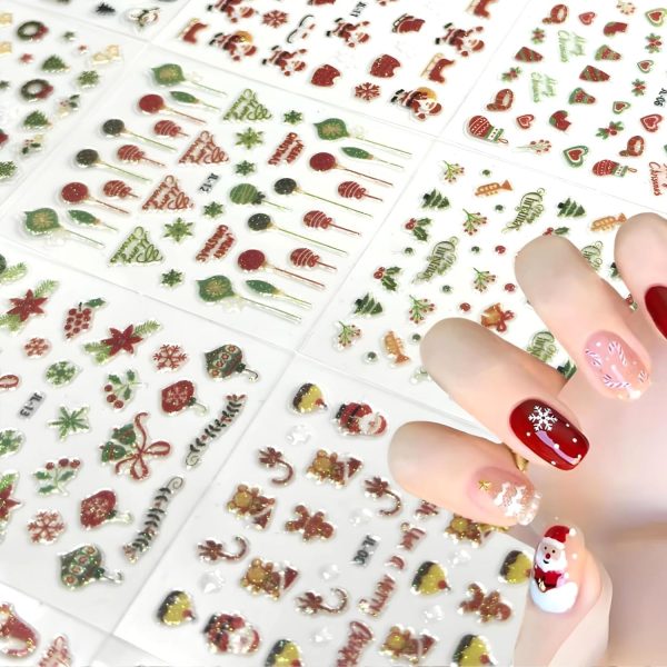 Christmas Nail Art Stickers Namrec Beauty-5