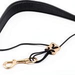 Black Padded Leather Saxophone Strap for Musicians-0
