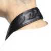 Black Padded Leather Saxophone Strap for Musicians-4