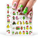 FUKIDOG Christmas Nail Art Stickers Art Deco-0