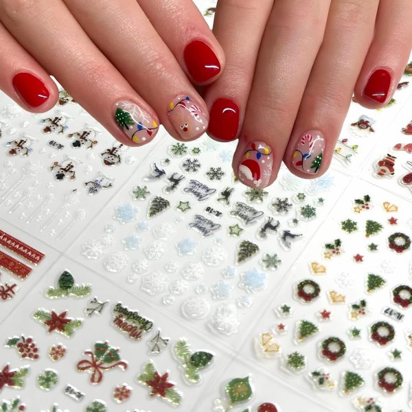 Christmas Nail Art Stickers Namrec Beauty-3