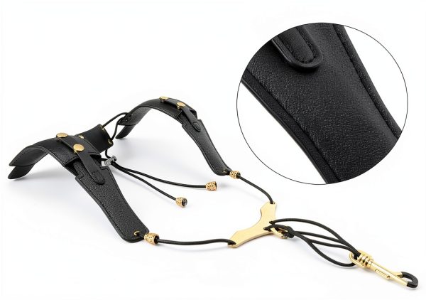 Saxophone Strap by Pavo, Leather, Adjustable, Unisex-1