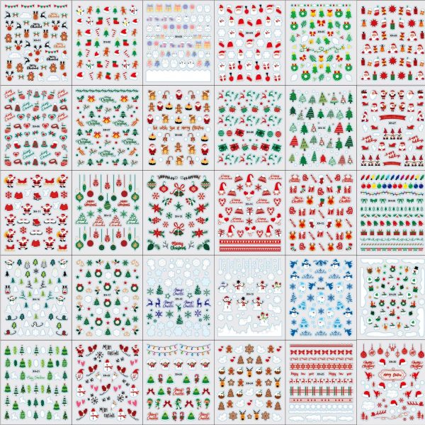 Christmas Nail Art Stickers Namrec Beauty-6