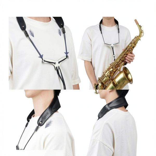 POGOLAB Leather Sax Neck Strap Comfortable-4