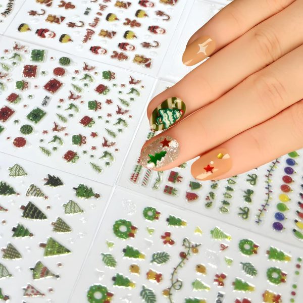 Christmas Nail Art Stickers Namrec Beauty-4
