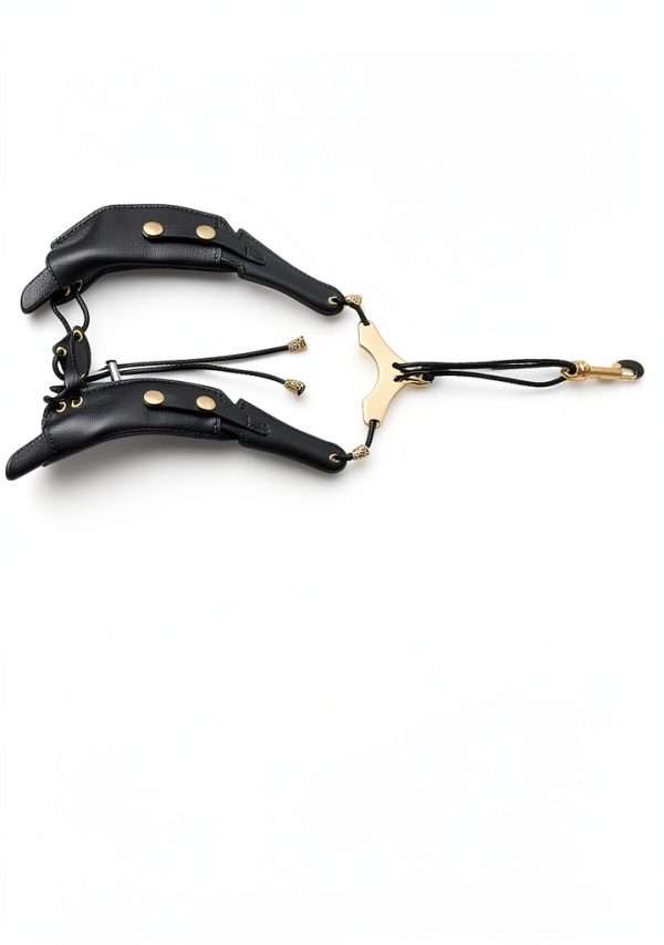 Saxophone Strap by Pavo, Leather, Adjustable, Unisex-3