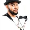 Saxophone Neck Strap Ranming Leather Y-Shape-4