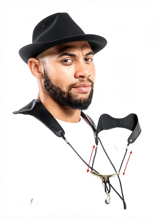 Saxophone Neck Strap Ranming Leather Y-Shape-4