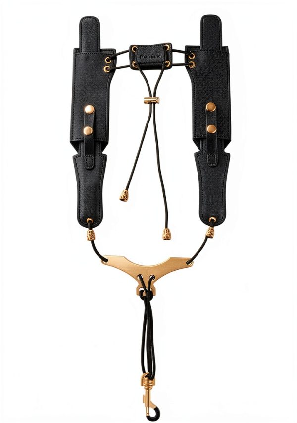 Saxophone Strap by Pavo, Leather, Adjustable, Unisex-0