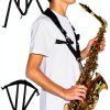 Rayzm Saxophone Strap Leather Neoprene C Major-1