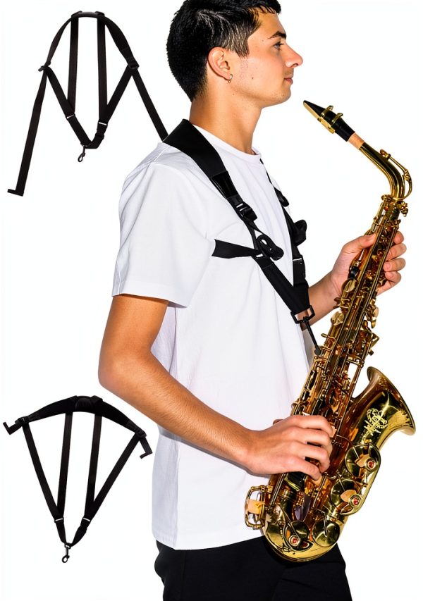 Rayzm Saxophone Strap Leather Neoprene C Major-1