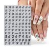 Letter Nail Stickers Qdsuh Brand Nail Art-1