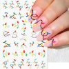 Embossed Christmas Light String Nail Stickers IDDFEVE-7