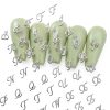 Letter Nail Stickers Qdsuh Brand Nail Art-6
