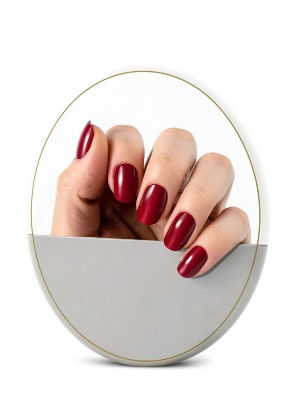 Cat Eyes Red Gel Nail Stickers by jmeowio Nail Art-5