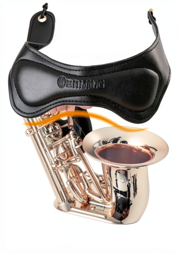 Saxophone Neck Strap Ranming Leather Y-Shape-2