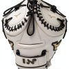 Mizuno Softball Catcher's Mitt White Adult-2