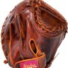 Shoeless Joe 32-Inch Catcher Mitt Brown Leather Youth Model Left Hand-1