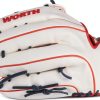 Worth 13" Pro H-Web Softball Glove Leather Catcher Mitt-5