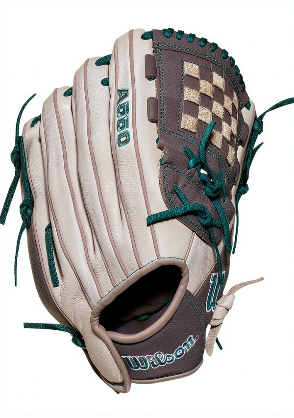 Wilson Youth Softball Catcher's Mitt 12" White Mint Green-1