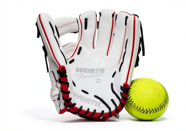 Worth 13" Pro H-Web Softball Glove Leather Catcher Mitt-7