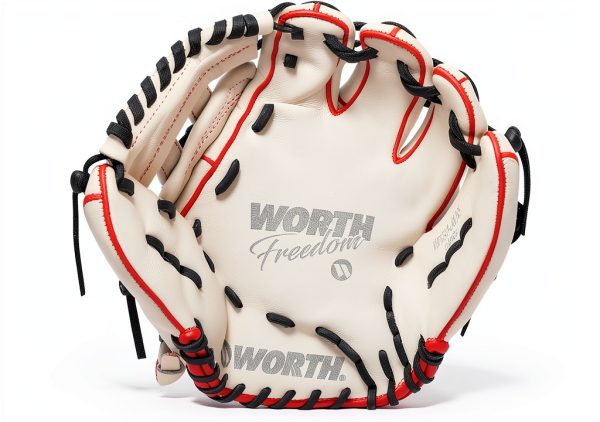 Worth 13" Pro H-Web Softball Glove Leather Catcher Mitt-3