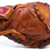 Shoeless Joe 32-Inch Catcher Mitt Brown Leather Youth Model Left Hand-4