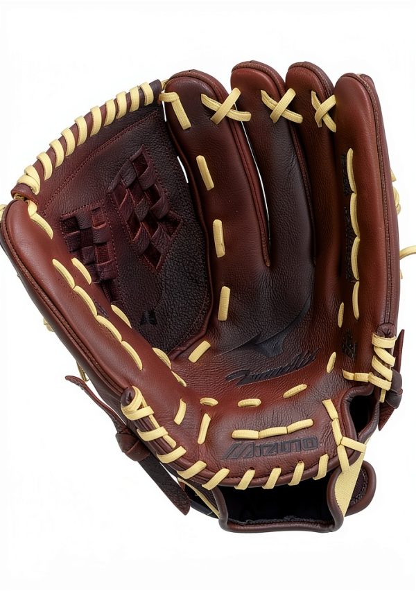 Mizuno Fastpitch Softball Glove 12" Coffee Silver Trident Ready-1