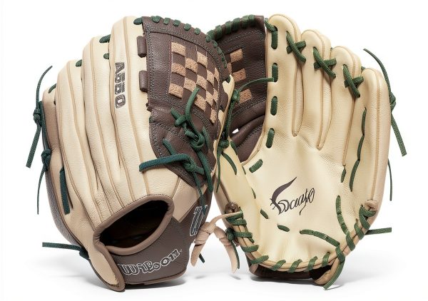 Wilson Youth Softball Catcher's Mitt 12" White Mint Green-2