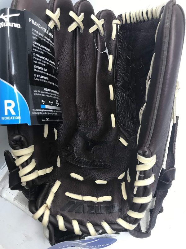 Mizuno Fastpitch Softball Glove 12" Coffee Silver Trident Ready-3