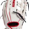 Worth 13" Pro H-Web Softball Glove Leather Catcher Mitt-4