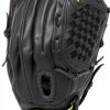Mizuno Prospect Fastpitch Youth Softball Mitt 12.5" Black Right Hand-0