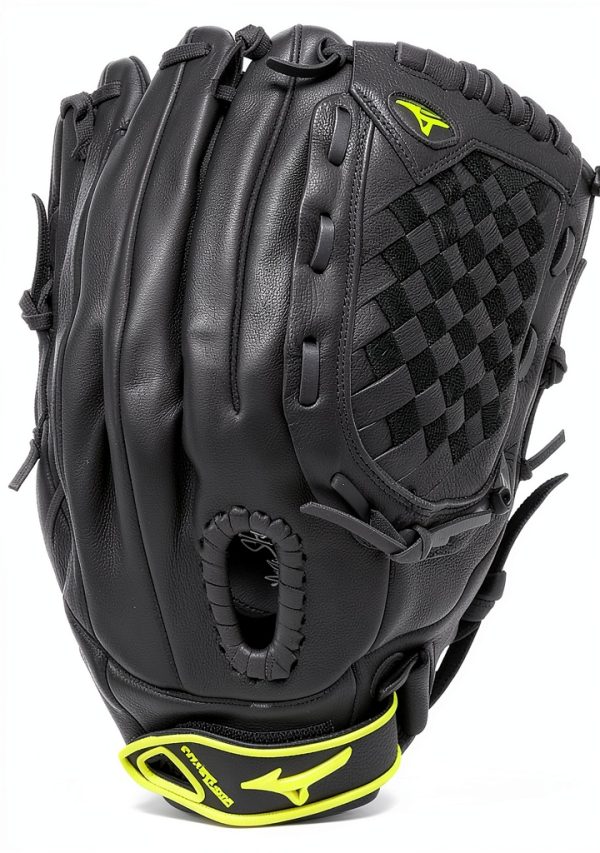 Mizuno Prospect Fastpitch Youth Softball Mitt 12.5" Black Right Hand-0