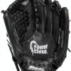 Mizuno Prospect Fastpitch Youth Softball Mitt 12.5" Black Right Hand-1