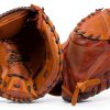 Shoeless Joe 32-Inch Catcher Mitt Brown Leather Youth Model Left Hand-2