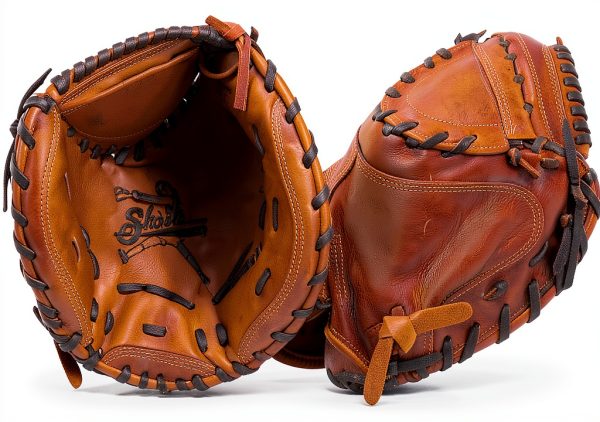 Shoeless Joe 32-Inch Catcher Mitt Brown Leather Youth Model Left Hand-2