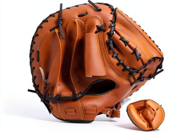 Adult Baseball Glove Softball Catchers Mitt PVC Leather-0