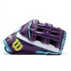 Wilson A2000 Outfield Glove 12.25" Left Hand White/Purple/Seafoam-1