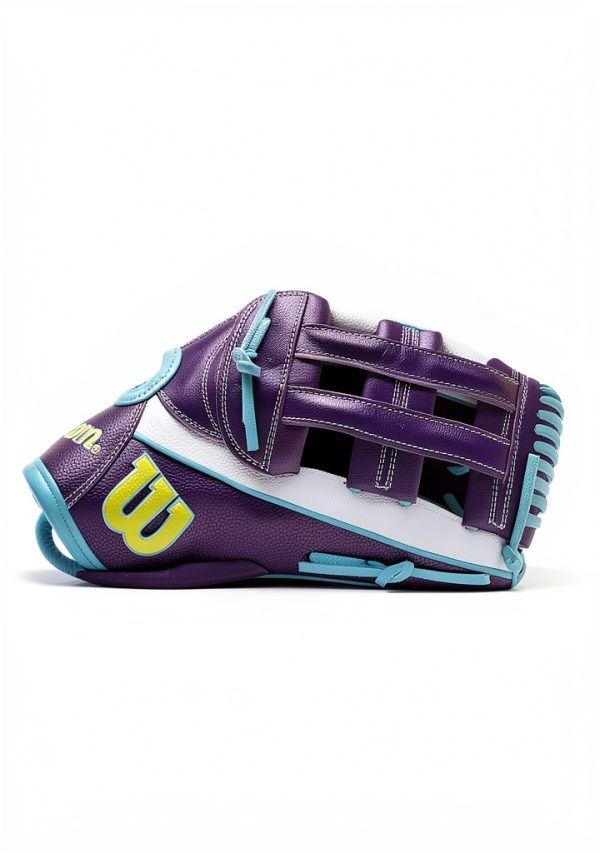 Wilson A2000 Outfield Glove 12.25" Left Hand White/Purple/Seafoam-1