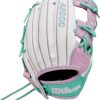 Wilson A2000 Fastpitch Softball Infield Glove 11.75" White Seafoam-4