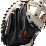 Mizuno Franchise Fastpitch Catcher's Mitt 34" Grey/Black Leather-0