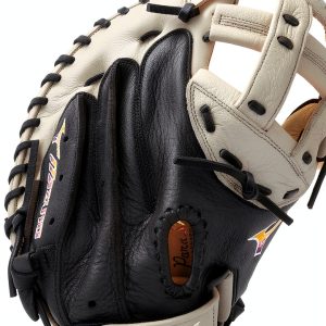Mizuno Franchise Fastpitch Catcher's Mitt 34" Grey/Black Leather-0