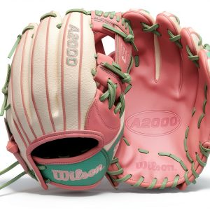 Wilson A2000 Fastpitch Softball Infield Glove 11.75" White Seafoam-0
