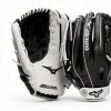 Mizuno Franchise Fastpitch Catcher's Mitt 34" Grey/Black Leather-4