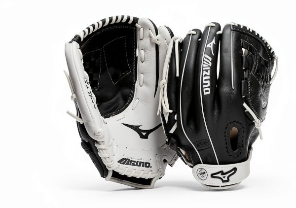 Mizuno Franchise Fastpitch Catcher's Mitt 34" Grey/Black Leather-4