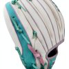 Wilson A2000 Fastpitch Softball Infield Glove 11.75" White Seafoam-7
