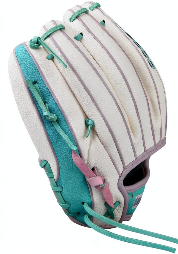 Wilson A2000 Fastpitch Softball Infield Glove 11.75" White Seafoam-7