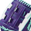 Wilson A2000 Outfield Glove 12.25" Left Hand White/Purple/Seafoam-8