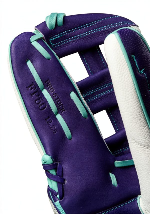 Wilson A2000 Outfield Glove 12.25" Left Hand White/Purple/Seafoam-10